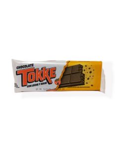 CHOCOLATE CON LECHE Y MANÍ TOKKE X 72G