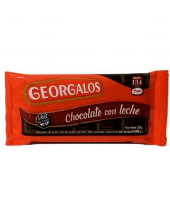 CHOCOLATE CON LECHE GEORGALOS X 25 G.